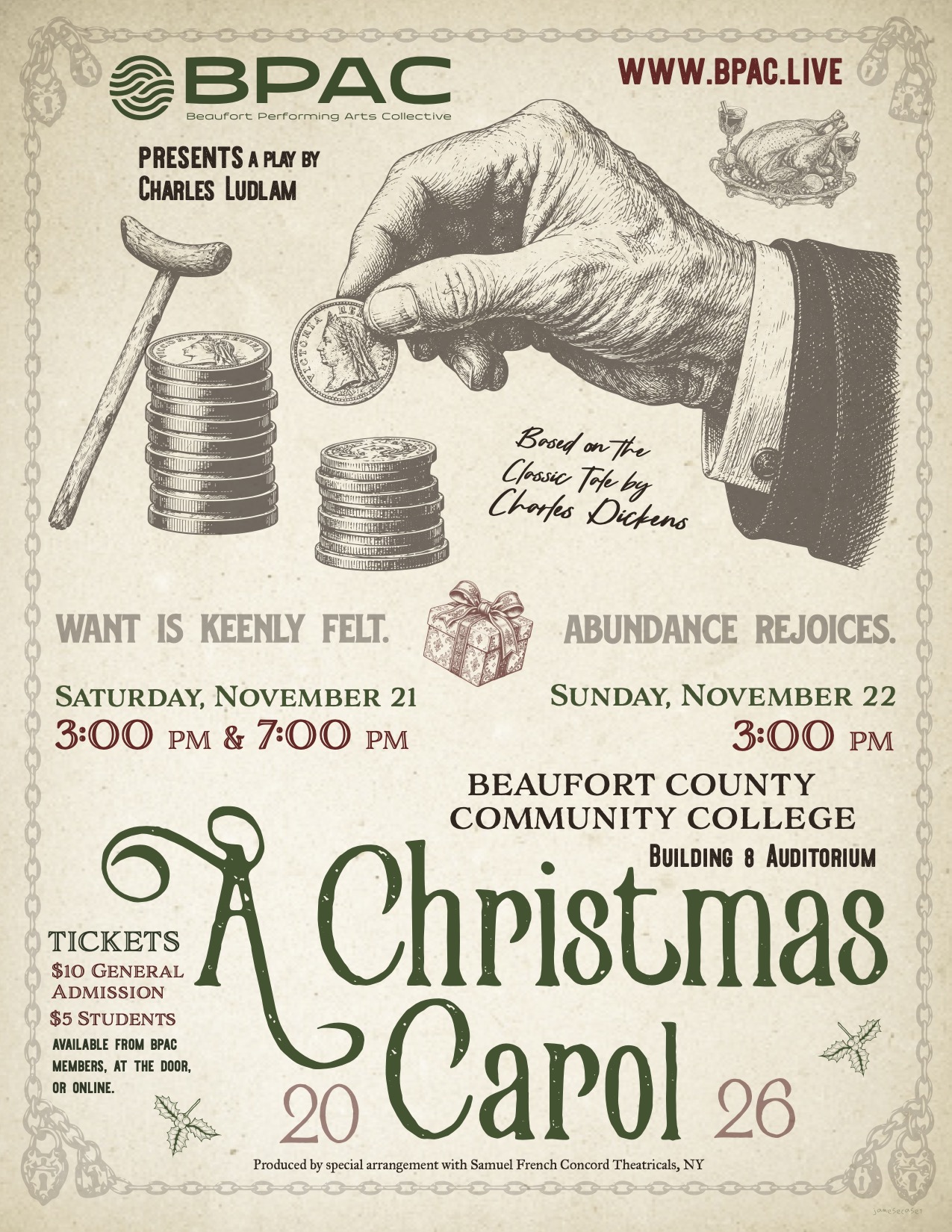 christmas carol poster